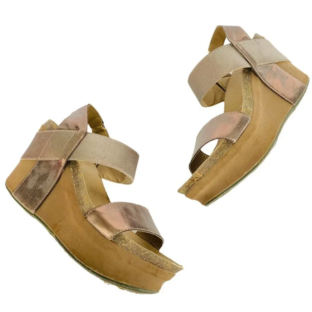 Corkys Women's Agnus Wedge Platform Sandals Sz 7